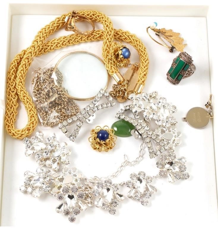 TRAY LOT OF VINTAGE JEWELRY