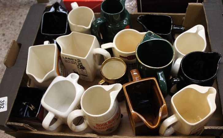 Tray of Wade Advertising Jugs