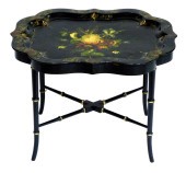 TRAY TABLE, LACQUERED PAPER MA