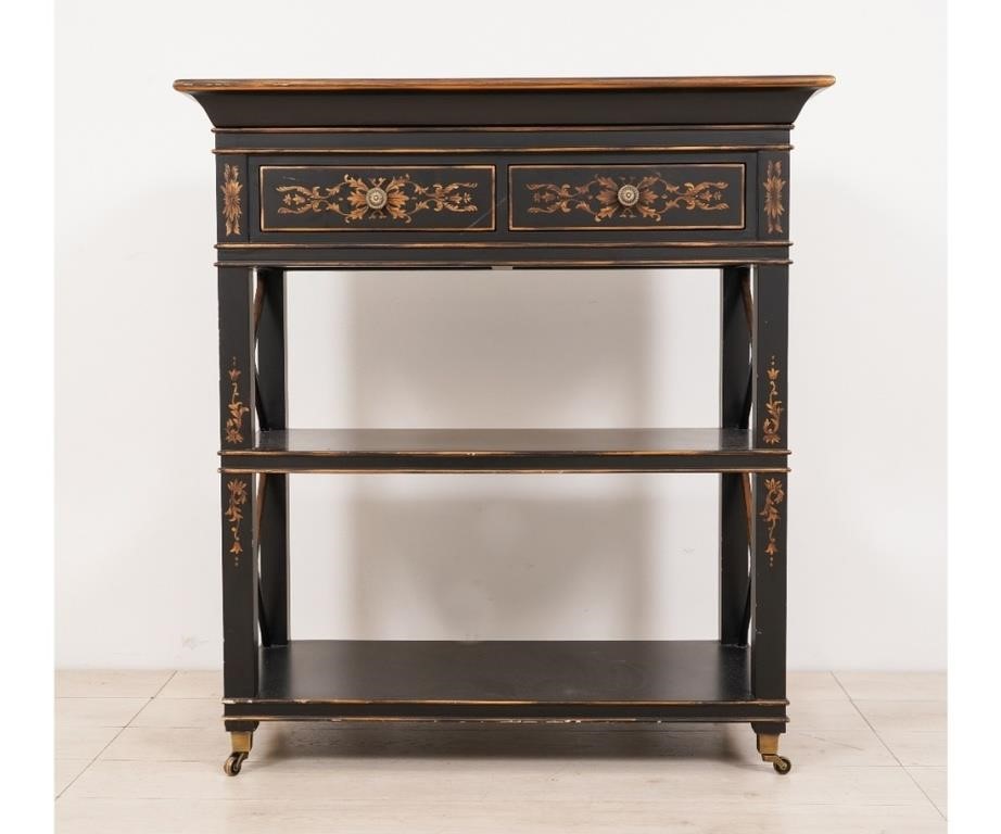 Tray top server with removable /