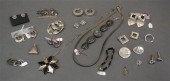 TRAY WITH ASSORTED STERLING JE