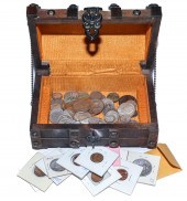TREASURE CHEST OF COINS All co
