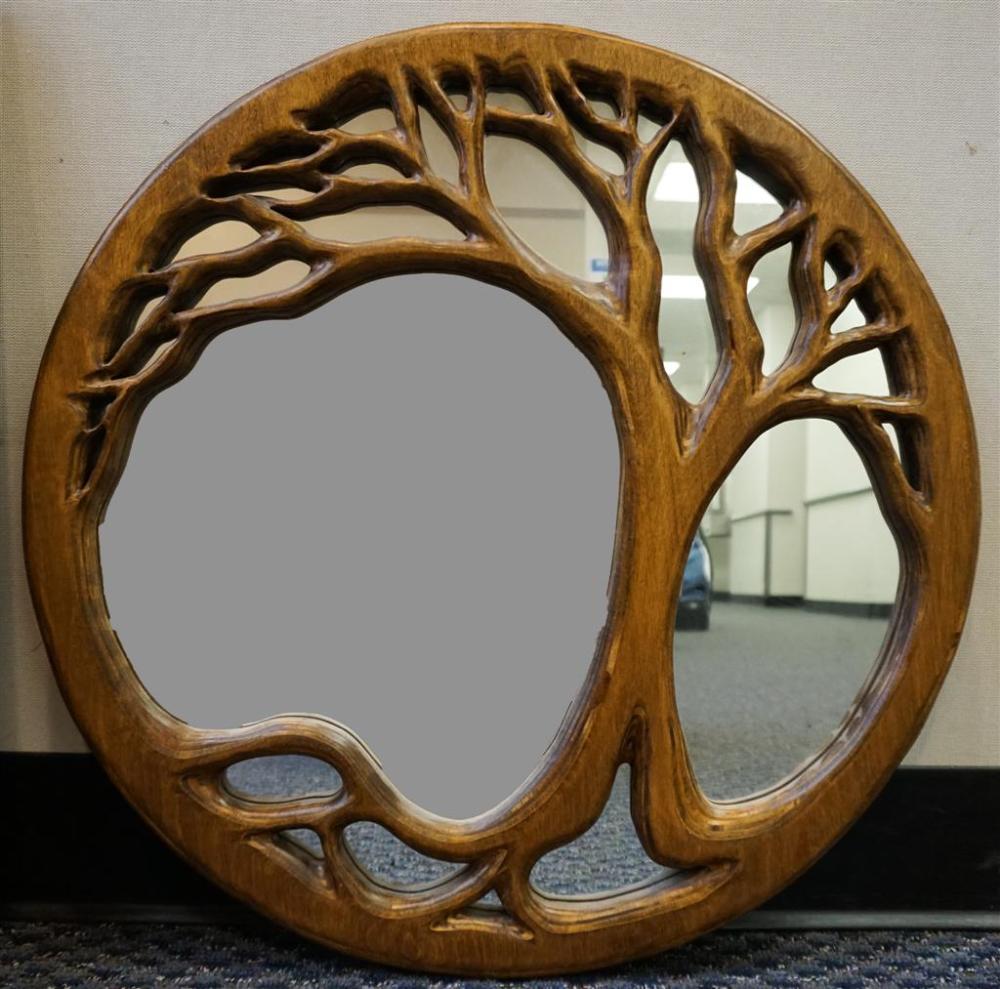 TREE OF LIFE ARTISAN WOOD MIRROR,