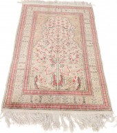 "TREE OF LIFE" PRAYER RUG, 4'