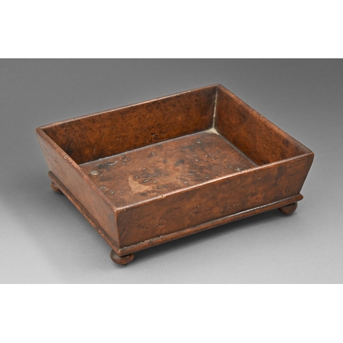 Treen. A Regency burr yew wood