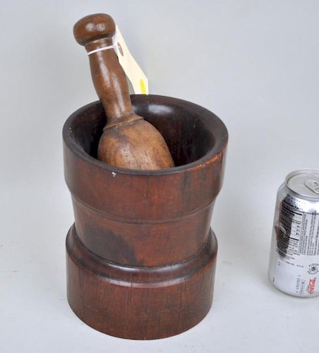 TREEN MORTAR & PESTLEMortar: 7 1/4"