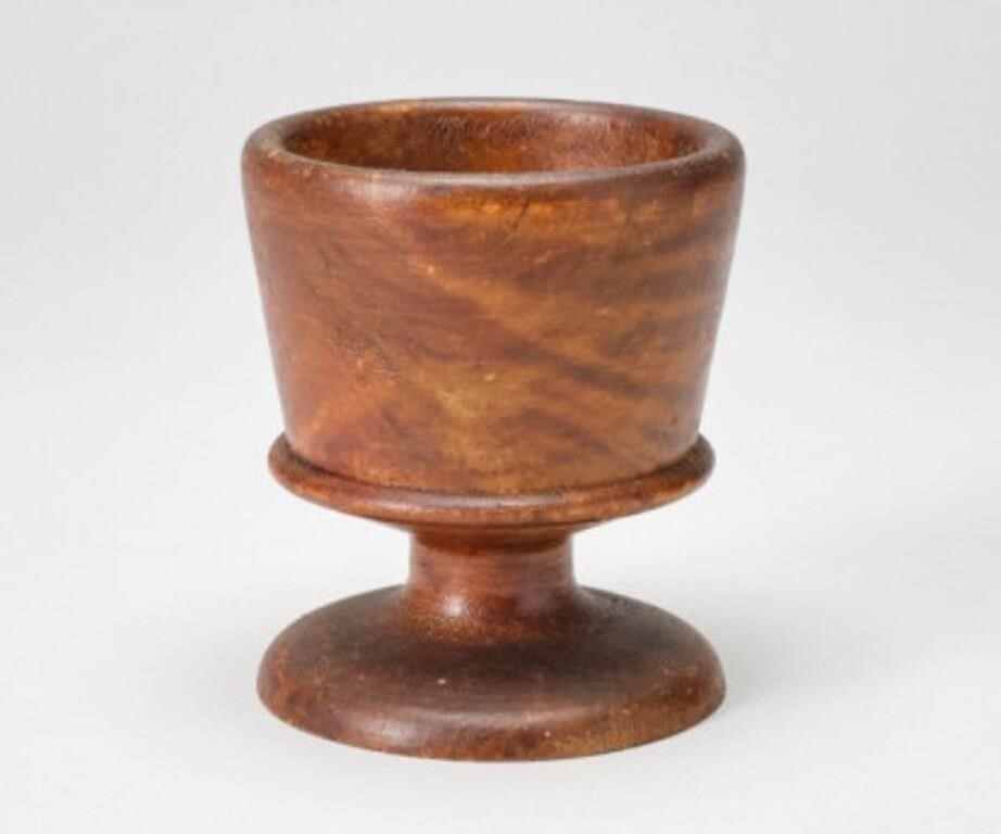 TREEN SUGAR VESSELA turned treen