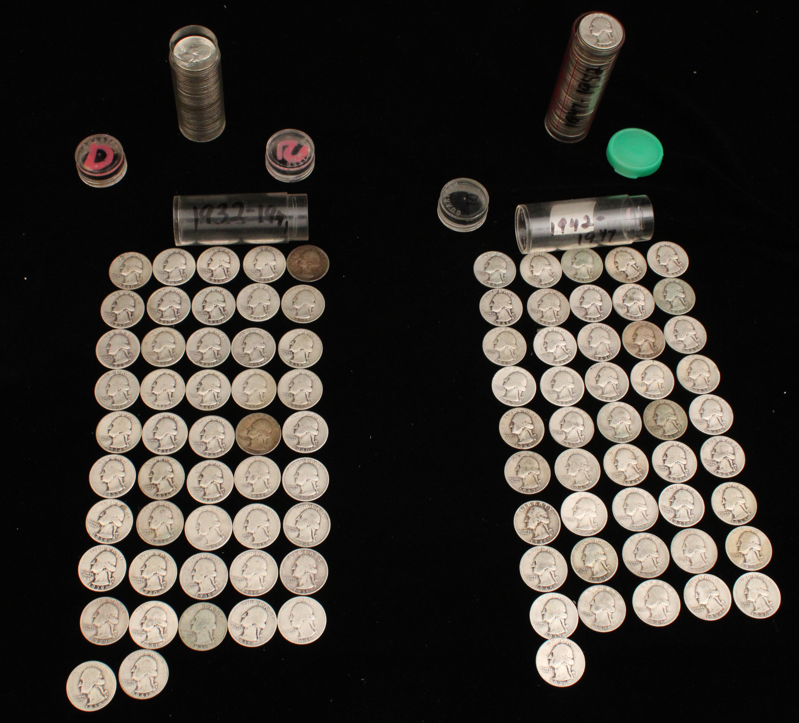 TREMENDOUS LOT OF 188 QUARTERS