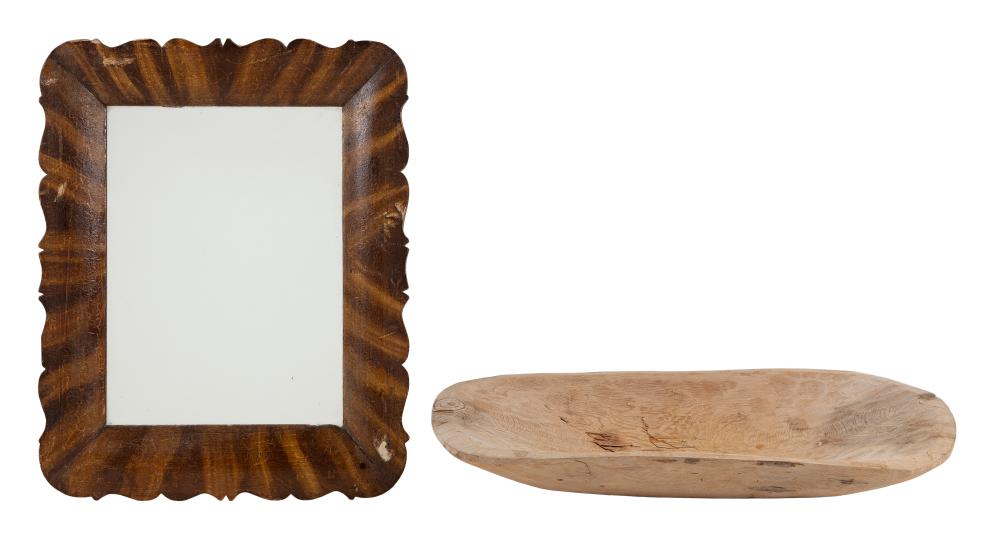 TRENCHER AND A GRAIN-PAINTED MIRROR
