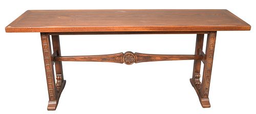 TRESSEL OAK HALL TABLE, HAVING