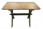 TRESTLE TABLE, AMERICAN, LATE