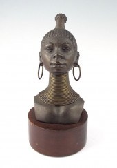 TREVINO BRONZE AFRICAN FEMALE
