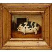 TREVOR JAMES, OIL ON CANVAS Tr