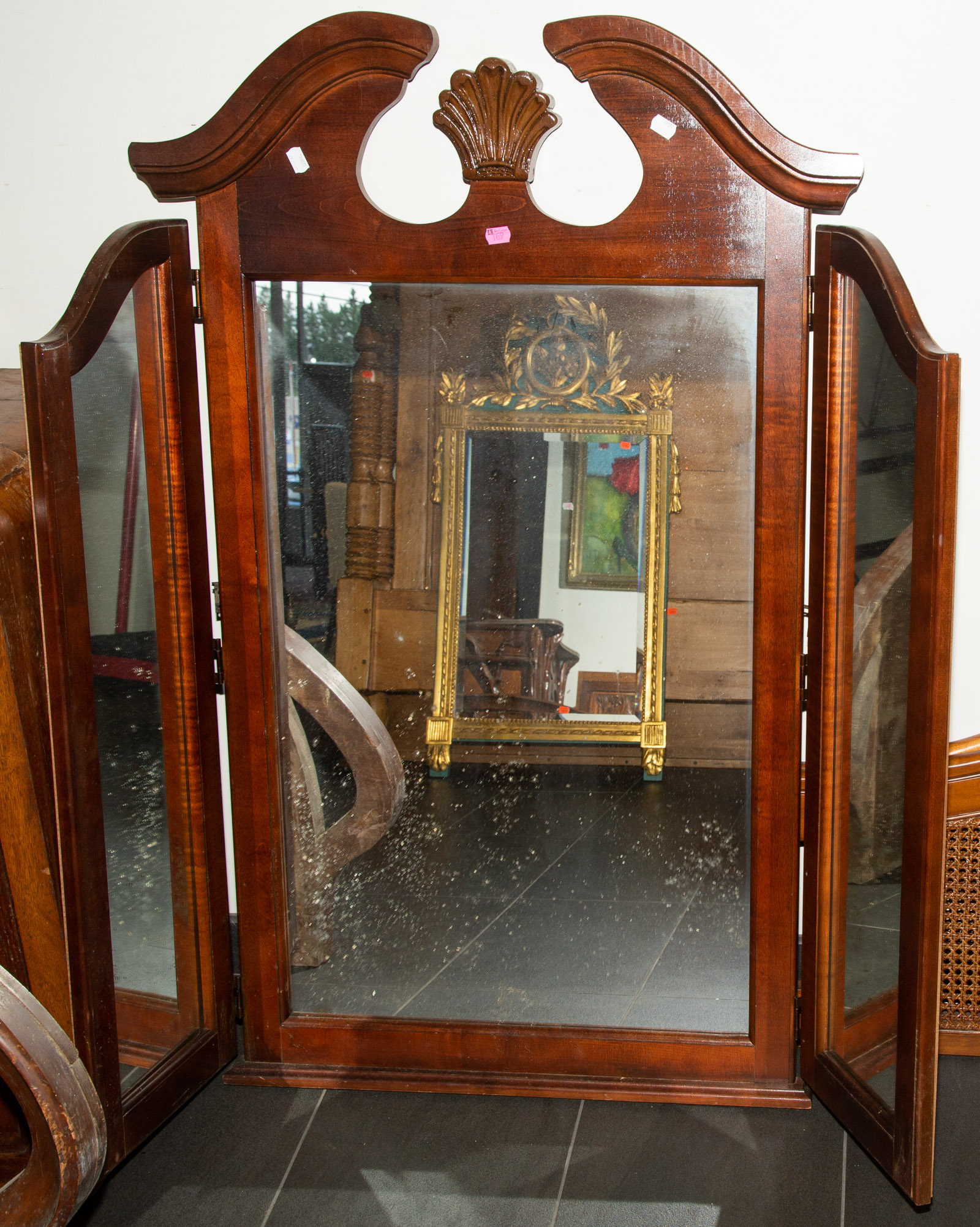 TRI FOLD MIRROR Georgian style
