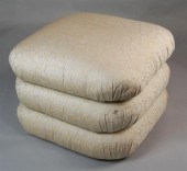 TRI-POUF GOLD AND CREAM UPHOLS