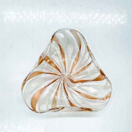 TRIANGULAR ART GLASS DISHSmall