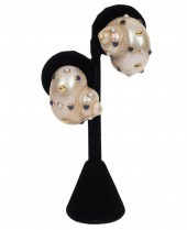 TRIANON 14K YG PEARL SAPPHIRE