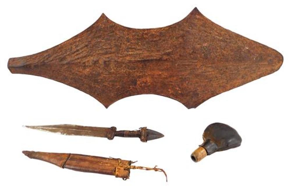 TRIBAL: AFRICAN METAL KNIFE AND