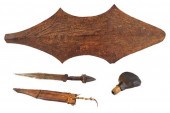TRIBAL: AFRICAN METAL KNIFE AN