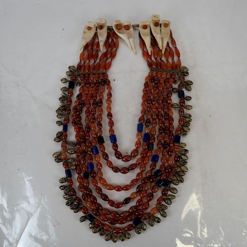 TRIBAL CARNELIAN AND BONE