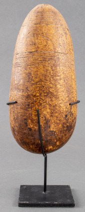 TRIBAL DECORATED GOURD VESSEL