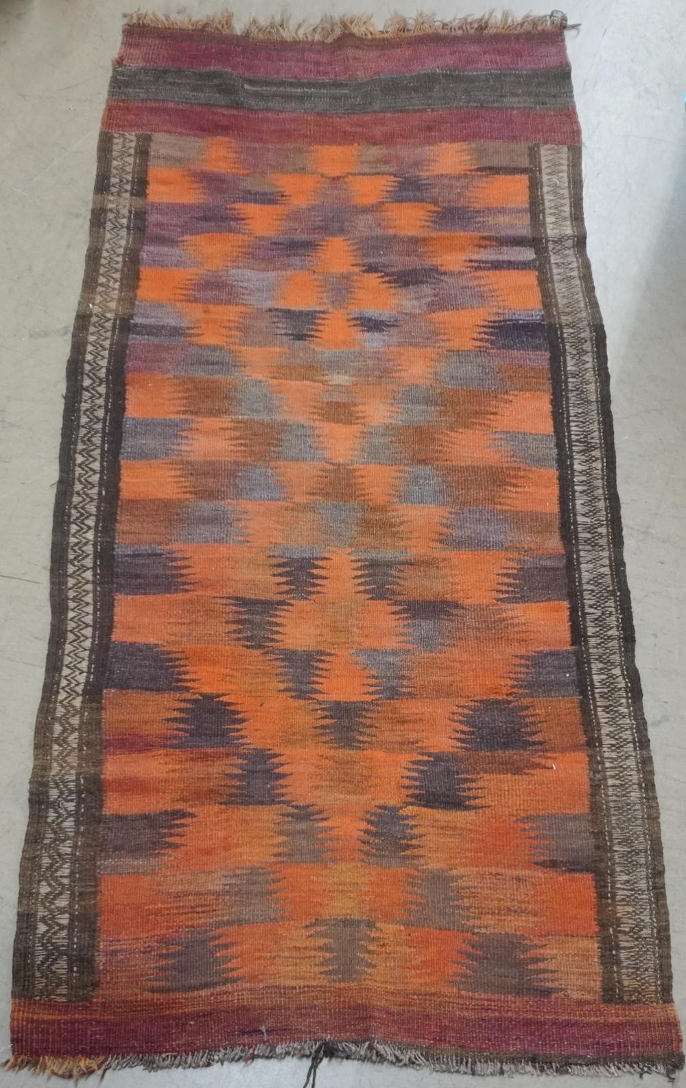TRIBAL FLAME-STITCH KILIM
