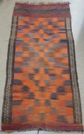 TRIBAL FLAME-STITCH KILIM WEAV