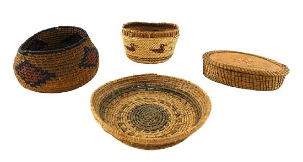 TRIBAL: FOUR AMERICAN WOVEN BASKETS