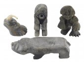 TRIBAL: FOUR SMALL INUIT CARVE
