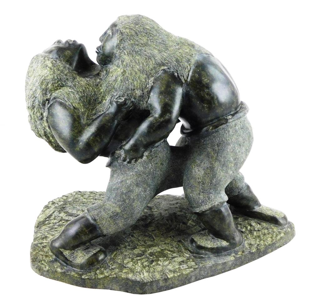 TRIBAL: INUIT CARVED LARGE STONE