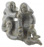 TRIBAL: INUIT CARVED STONE SCU