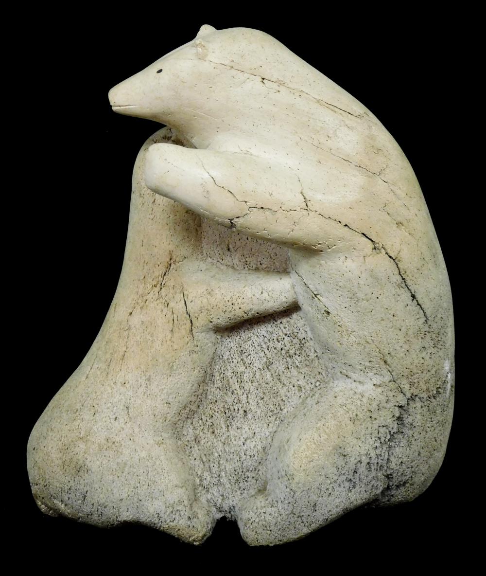 TRIBAL: INUIT CARVED WHALE BONE