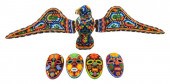 TRIBAL: LARGE HUICHOL BEADED E