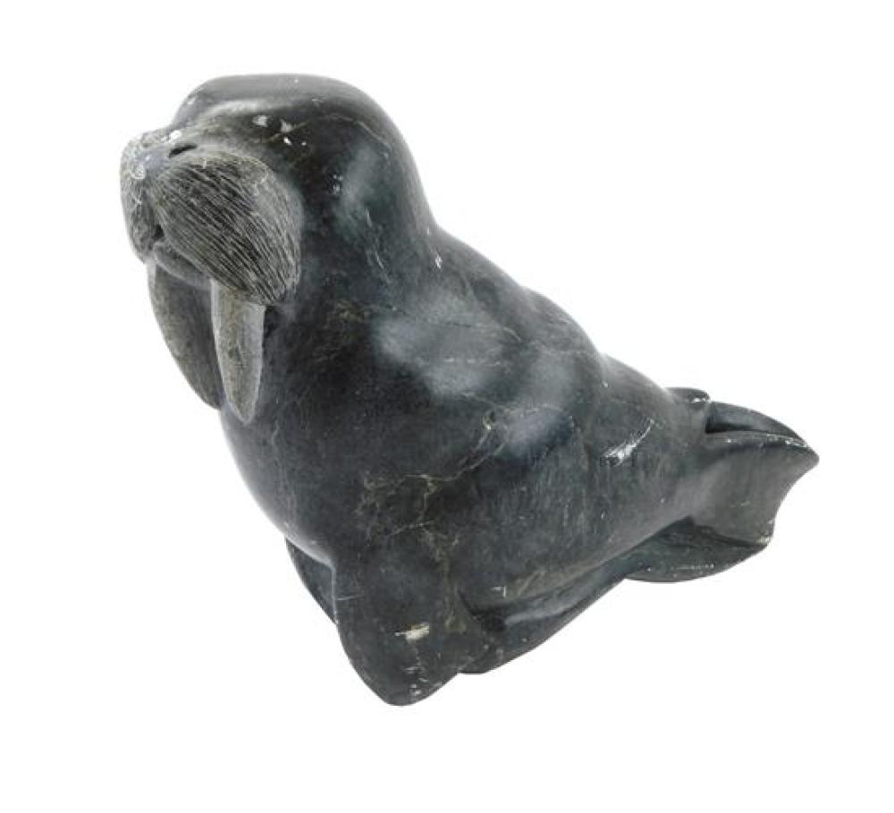 TRIBAL: LARGE INUIT STONE SCULPTURE