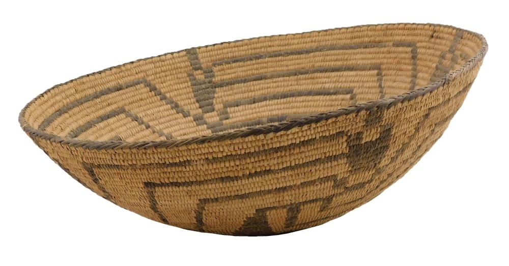 TRIBAL: PIMA BASKETRY TRAY, EARLY