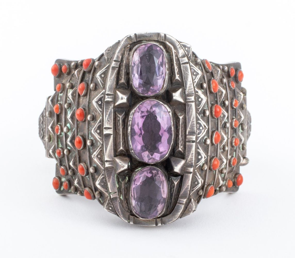 TRIBAL STERLING SILVER AMETHYST