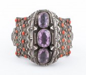 TRIBAL STERLING SILVER AMETHYS