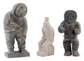TRIBAL: THREE INUIT CARVED STO