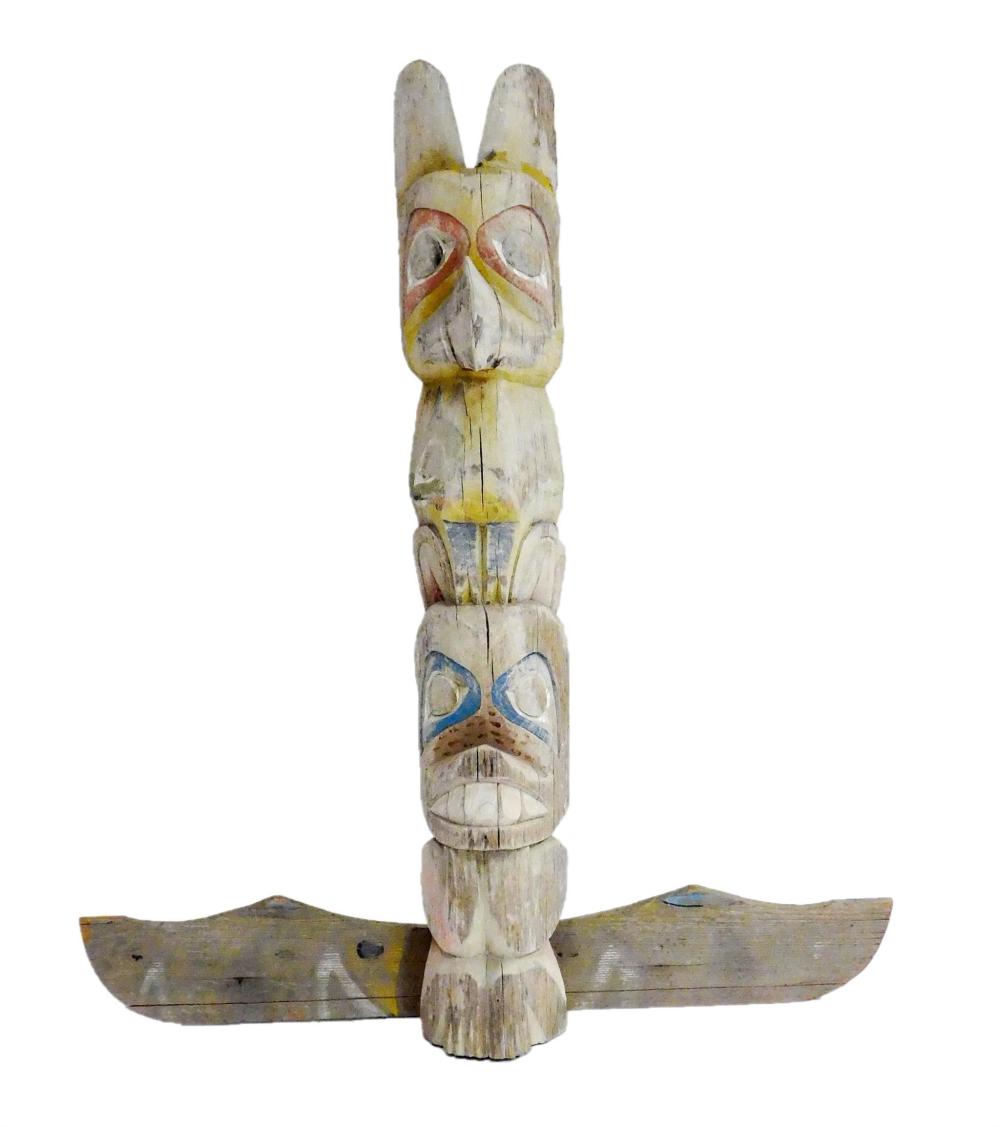 TRIBAL: TOTEM POLE IN THE MANNER OF