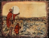 TRIBE WITH HERD, BATIK ON CLOT