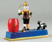 TRICK DOG MECHANICAL BANK Blue