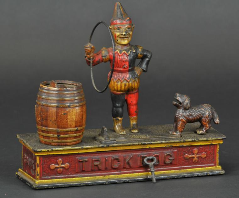 TRICK DOG MECHANICAL BANK Shepard