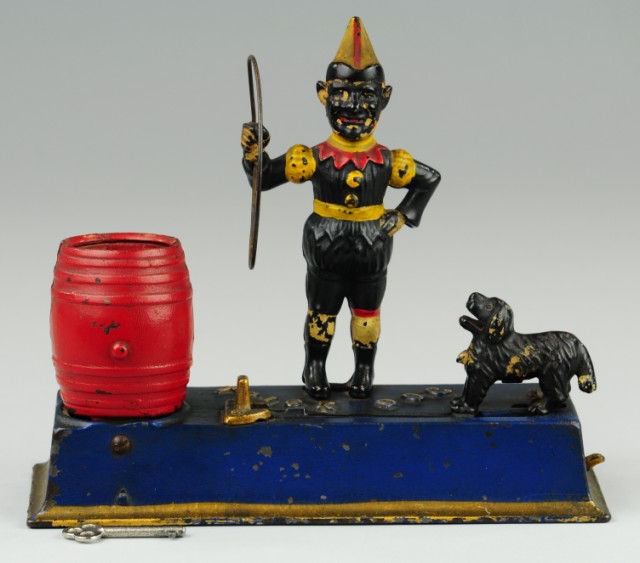 TRICK DOG MECHANICAL BANK Solid