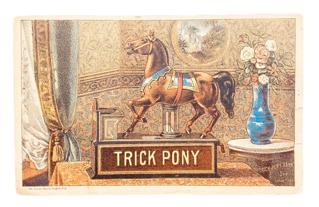 TRICK PONY MECHANICAL BANK TRADE