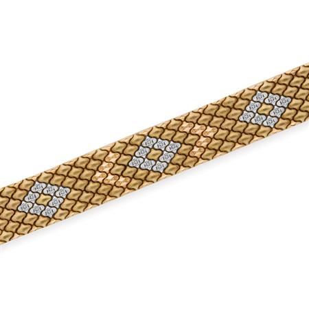 Tricolor Gold Bracelet 	 
