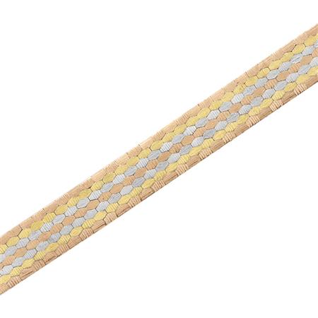 Tricolor Gold Bracelet 	 