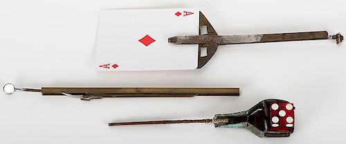 TRIO OF ANTIQUE HOLD-OUT THIEF