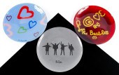 TRIO OF BEATLES PLATESTRIO OF