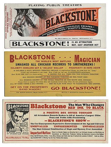TRIO OF BLACKSTONE MAGIC SHOW