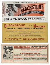 TRIO OF BLACKSTONE MAGIC SHOW